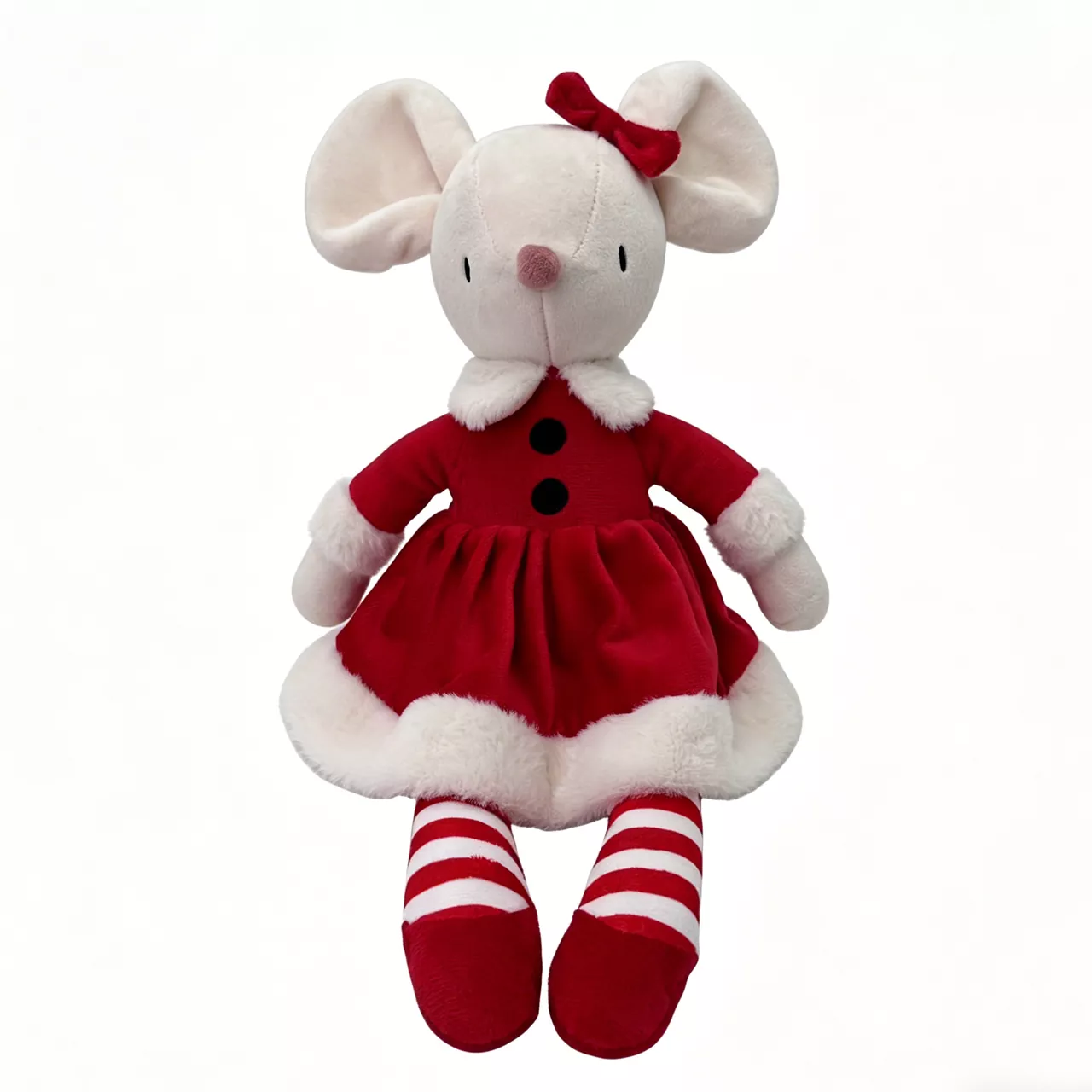 Long Legged Red Dress Mus Christmas Plush Toy Long Legged Red Dress Mus Christmas Plush Toy